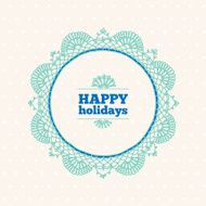 Greeting card with wreath N4