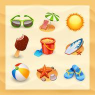 Beach Icon Set N2