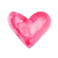 Watercolor isolated heart