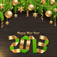 Happy new year - holidays illustration