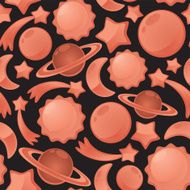 Seamless pattern space figures