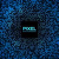 Abstract Pixel Blue Bright Glow Background