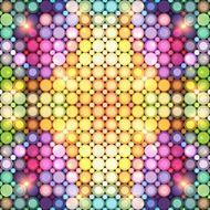 Abstract colorful disco lights vector background N2