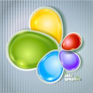 Abstract colorfull design for infographics N2