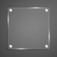 Glass plate background with rivets for text N2