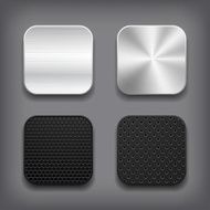 Apps metal icon set N4
