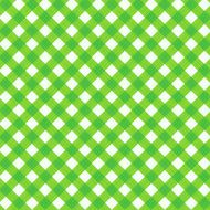 Fresh green gingham fabric cloth seamless pattern included