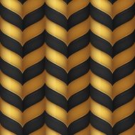 Abstract black and gold seamless background