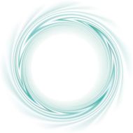 Vector frame with spiral curl the turquoise bands