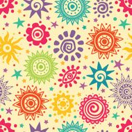 Ethnic sun pattern
