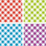 vector set of picnic tablecloth