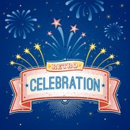 Retro Celebration Label
