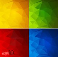 Abstract geometric polygonal shiny background N25