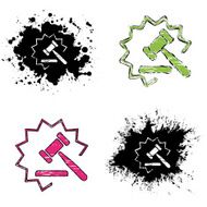 grunge icons - auction