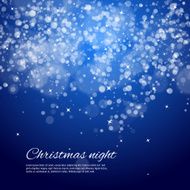 Dark blue night christmas background