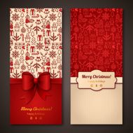 Christmas greeting cards Vector illustration