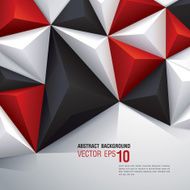 White red and black vector geometric background N2