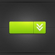 Green icon with arrow download sign web internet button