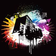 Vibrant grunge background