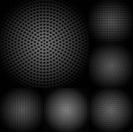 Set of dark metallic textures