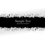 Gray ink grunge banner N2