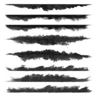 vector grunge brush stroke banners
