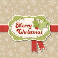 Retro Christmas Frame N6