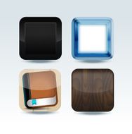 Modern colorful app icon set