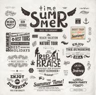 Summer vector elements