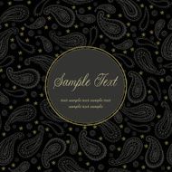 Ornamental gorgeous oriental background with text frame N2