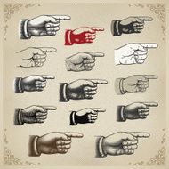 Vintage Hand Pointing