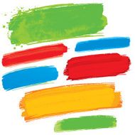 Colourful paint strokes