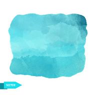 Watercolor blue circle paint stain N3