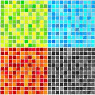 Vector Mosaic Tile - 4 colors
