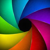 Multicolor camera shutter