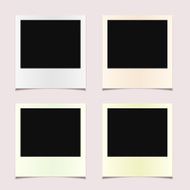 Blank photo frames