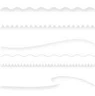 White divider set with shadow