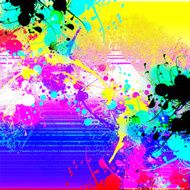 Abstract yellow-blue background Acrylic watercolor Textures N2