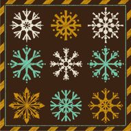 vintage snowflakes N2