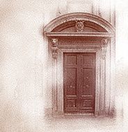 Ancient Door In Milan Italy