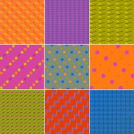Set of Colourful Elegant Seamless Patterns N4