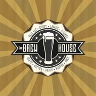 Retro Styled Beer Label N72