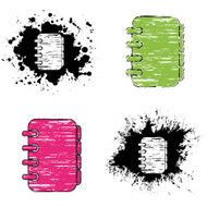 grunge icons - note pad
