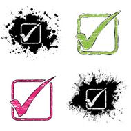 grunge icons - check mark