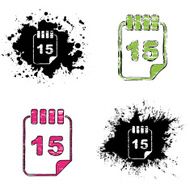 grunge icons - calendar