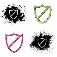 grunge icons -shield