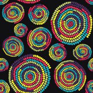 Traditional African Ornament with swirls Seamless vector pattern N18