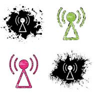 grunge icons- antenna