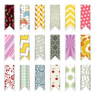 vector cute scrapbooking ribbons design element N2