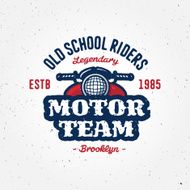Vintage motorcycle club garage or contest apparel design N2